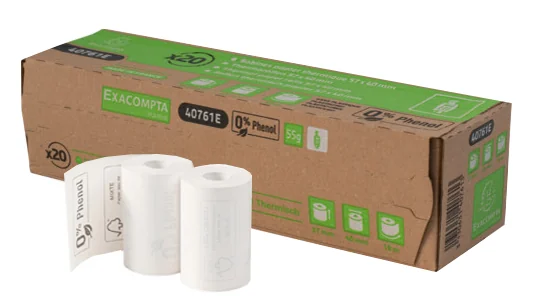 EXACOMPTA Bobine pour ticket de CB, 80 mm x 76 mm, blanc - lot de 10 - OEM 40768E