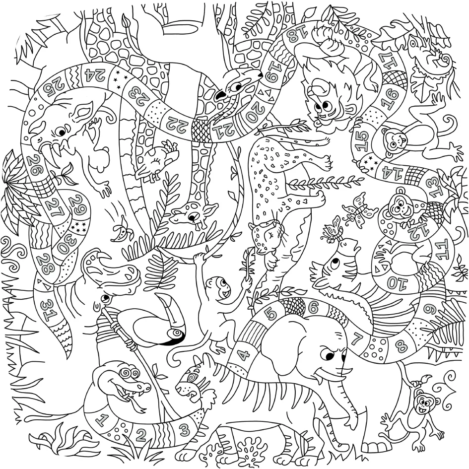 PAPERFLOW Table à dessiner KIDS 'JUNGLE', hauteur: 460 mm - OEM TK46.10.MC – Image 2