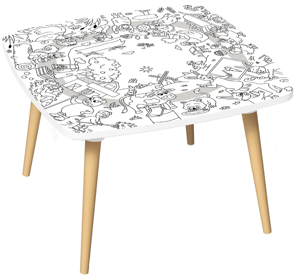 PAPERFLOW Table à dessiner KIDS 'JUNGLE', hauteur: 460 mm - OEM TK46.10.MC – Image 6