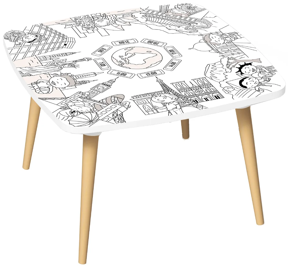PAPERFLOW Table à dessiner KIDS 'JUNGLE', hauteur: 460 mm - OEM TK46.10.MC – Image 7