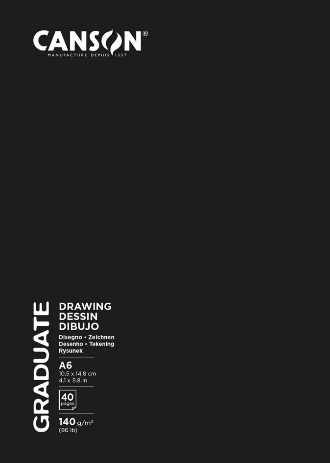 CANSON Carnet de croquis GRADUATE DRAWING, 210 x 297 mm - OEM C31200L052