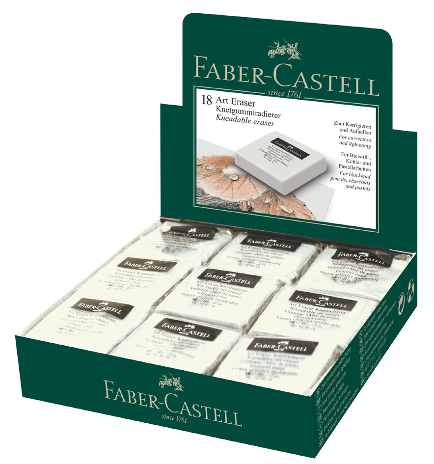 FABER-CASTELL Gomme mie de pain - lot de 18 - OEM 127154