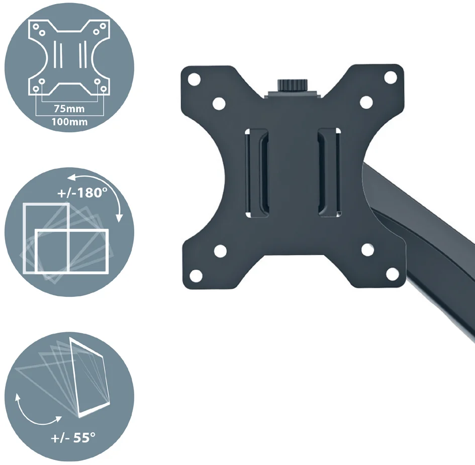 LEITZ Bras pour écran Ergo avec support ordinateur portable - OEM 65380089 – Image 2