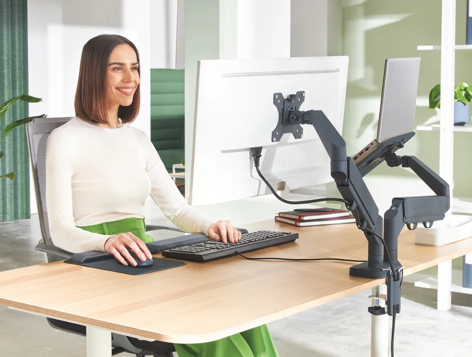 LEITZ Bras pour écran Ergo avec support ordinateur portable - OEM 65380089 – Image 5