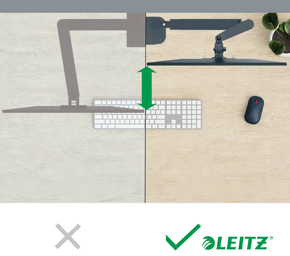 LEITZ Bras pour écran Ergo avec support ordinateur portable - OEM 65380089 – Image 6