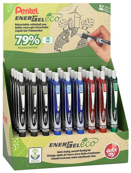 Pentel Stylo roller à encre gel EnerGel BL77 Eco - OEM BL77E-3E