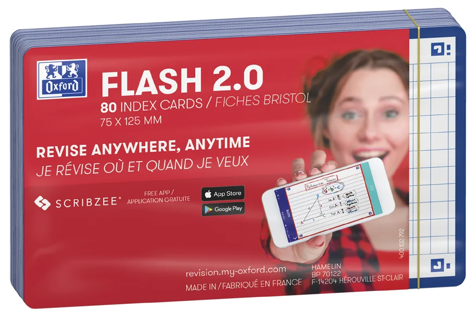 Oxford Fiches 'Flash 2.0', 75 x 125 mm, uni, violet - OEM 400133889 – Image 2