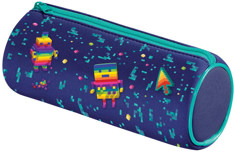 Maped Trousse ronde PIXEL PARTY, bleu - OEM 934805
