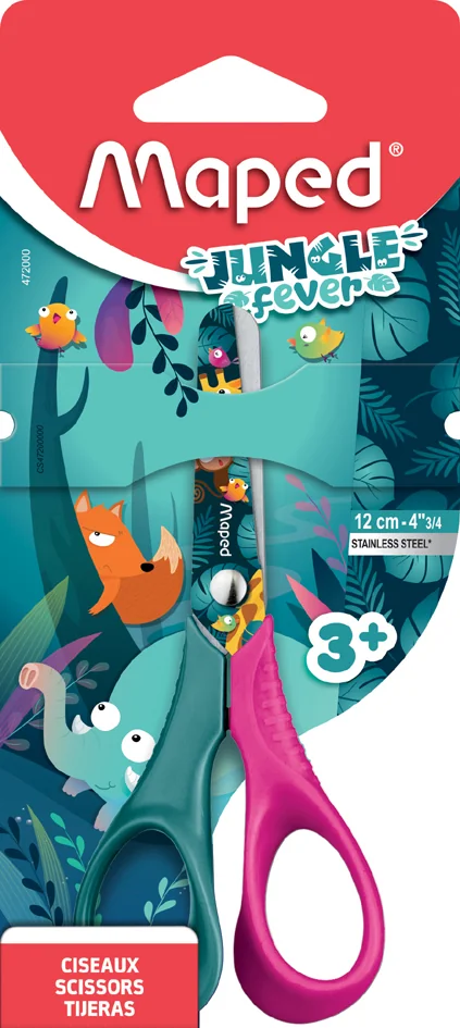 Maped Ciseaux JUNGLE fever VIVO, 120 mm, assorti - OEM 472000