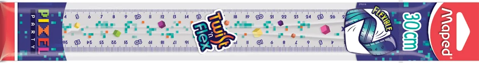 Maped Règle plate Twist'n Flex PIXEL PARTY, 300 mm - OEM 279318
