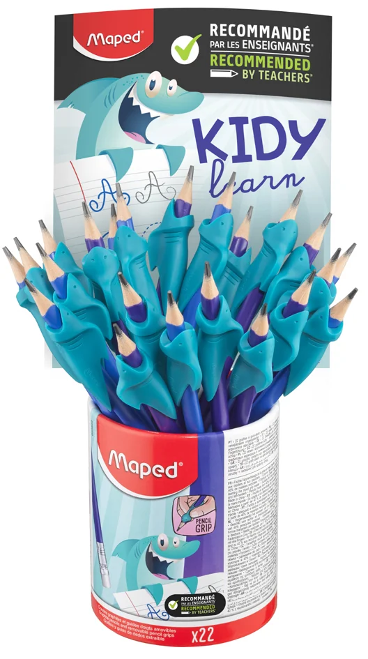 Maped Crayon de papier, avec gomme & guide-doigt, pot de 22 - OEM 853502
