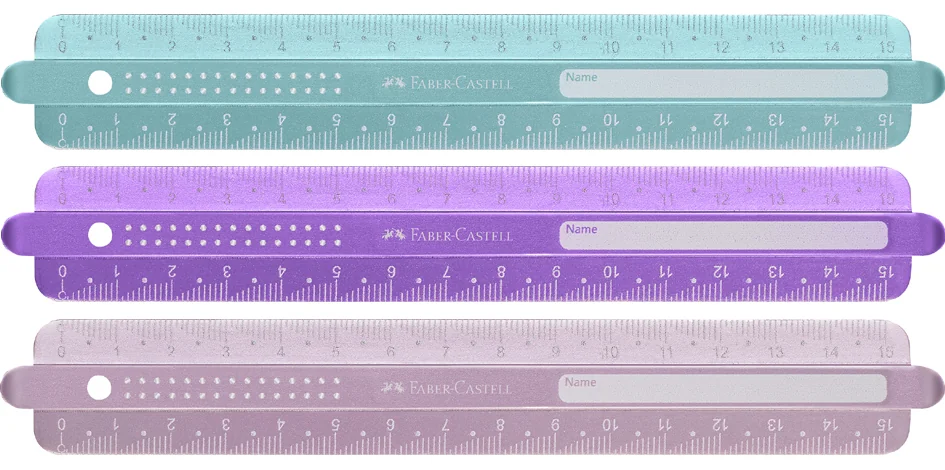 FABER-CASTELL Règle SPARKLE, 300 mm, assorti - lot de 6 - OEM 172030