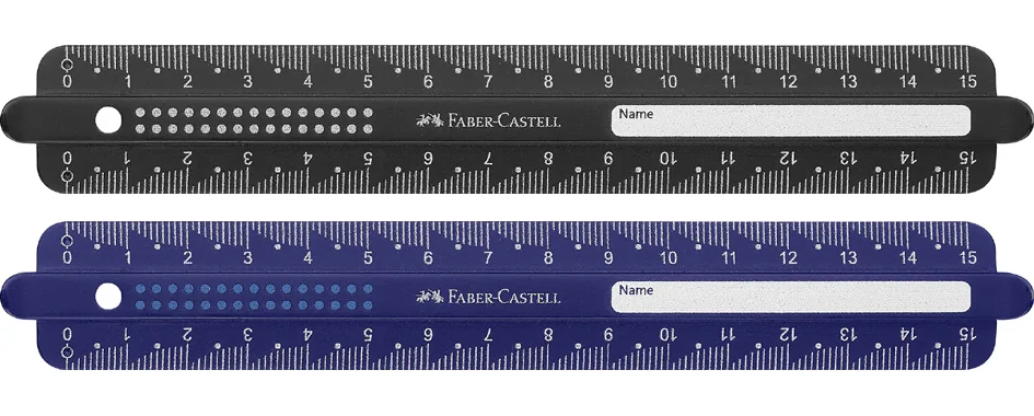 FABER-CASTELL Règle DOTS, 150 mm, assorti - lot de 6 - OEM 172115