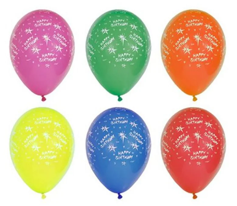 PAPSTAR Ballon de baudruche 'Happy Birthday', assorti - OEM 19296
