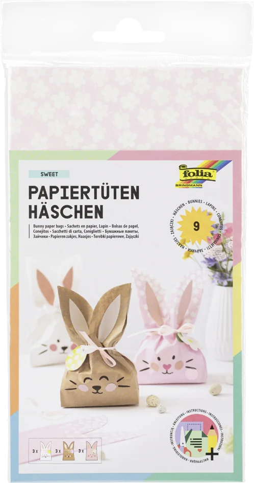 folia Set de sachets en papier 'Lapin SWEET', assorti - OEM 41292