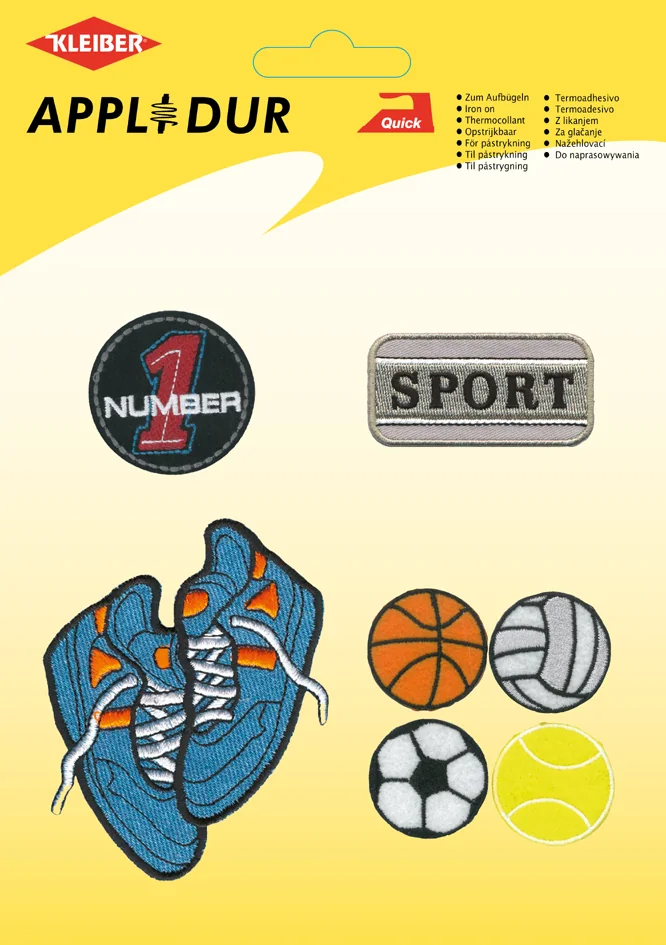 KLEIBER Assortiment d'applications 'Football', 6 motifs - OEM LM-0903