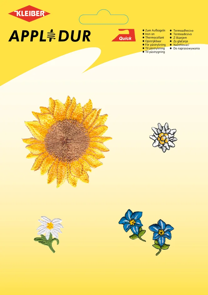 KLEIBER Assortiment d'applications 'Flowers 1', 6 motifs - OEM LM-0904
