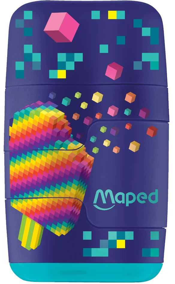 Maped Duo taille-crayons et gomme PIXEL PARTY - OEM 049223