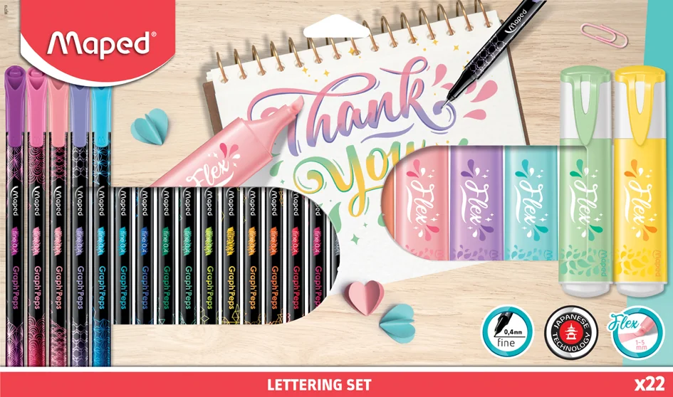 Maped Kit de calligraphie, 22 pièces - OEM 983719