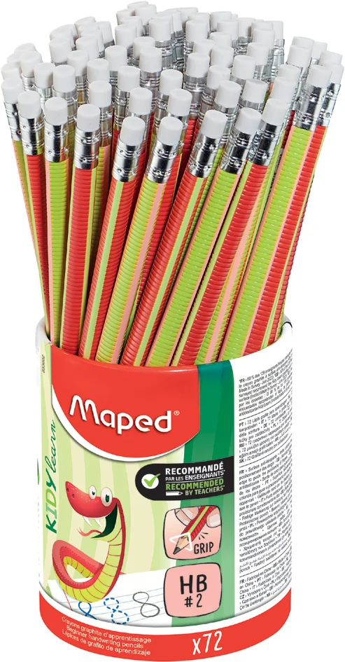 Maped Crayon d'apprentissage Kidy learn, pot de 72 - OEM 853602