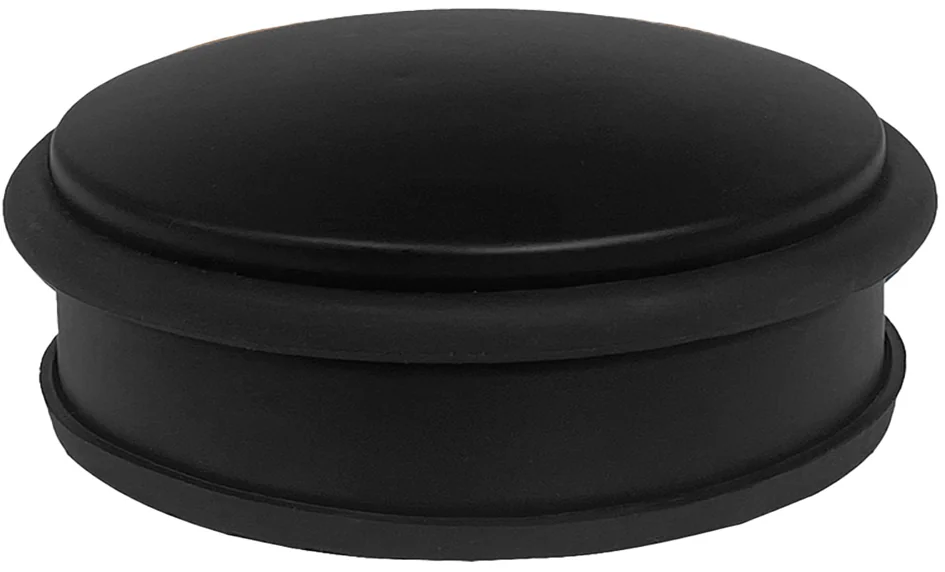 ALBA Butoir de porte, en acier, diamètre: 102 mm, noir - OEM DOORSTOP BK