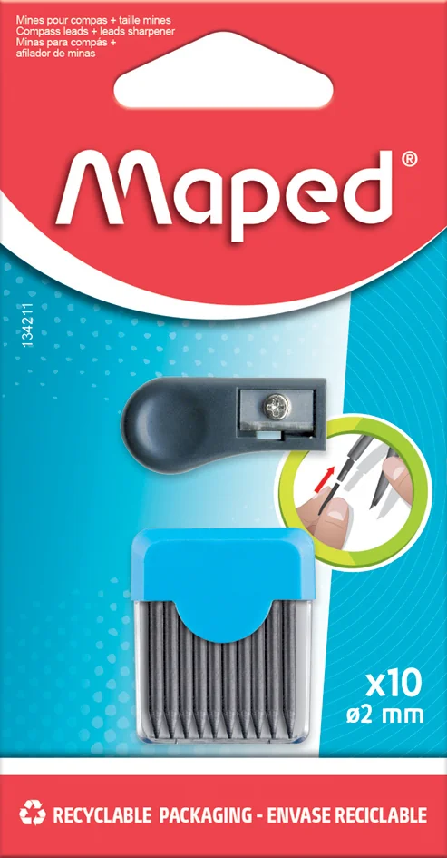Maped Mine de rechange pour compas + taille-mine, blister - OEM 134211
