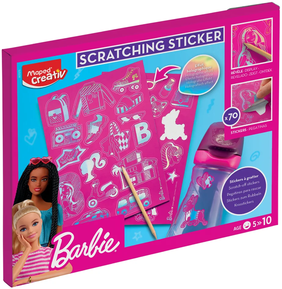 Maped Creativ Sticker à gratter SCRATCHING STICKER Barbie - OEM 907075
