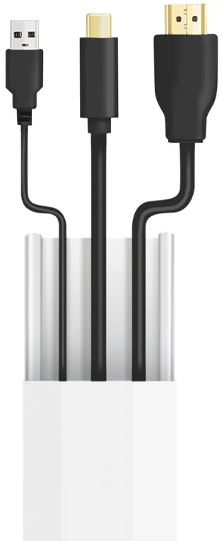 LogiLink Kit de goulottes pour installation murale, blanc - OEM KAB0110
