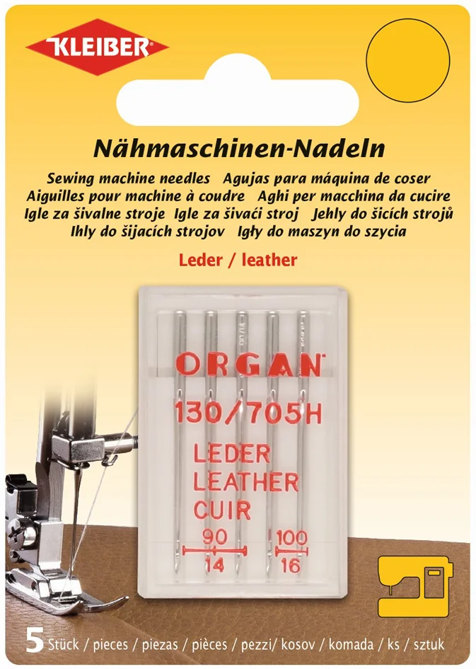 KLEIBER Set d'aiguilles pour machine à coudre 'cuir' - OEM 69991