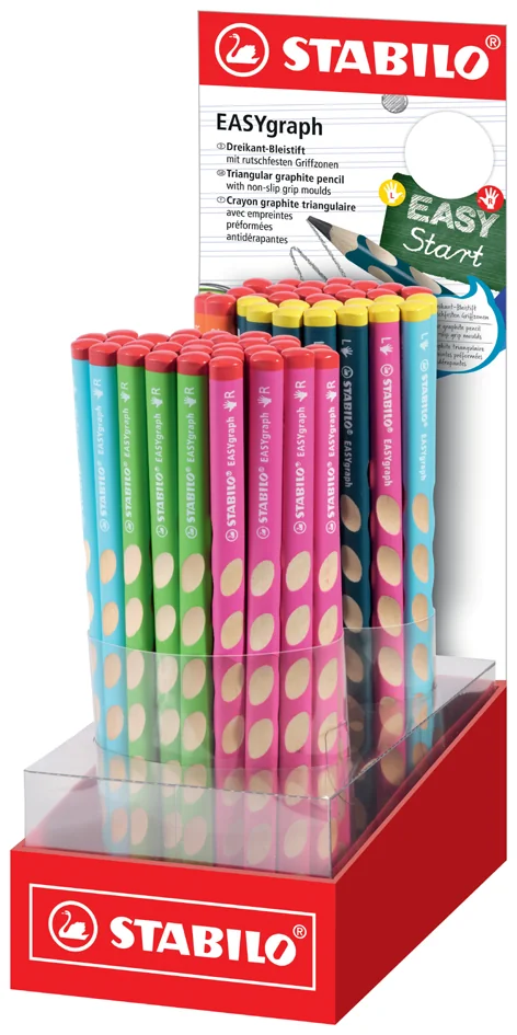 STABILO Crayon d'apprentissage EASYgraph, présentoir de 60 - OEM D320/60-5