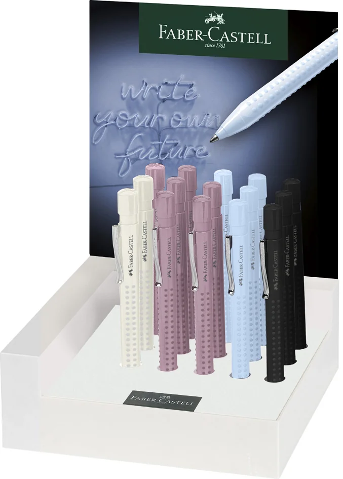 FABER-CASTELL Stylo-bille rétractable GRIP 2010, présentoir - OEM 243919