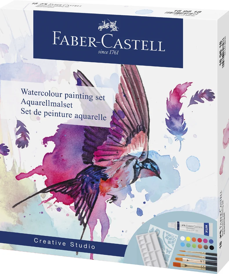 FABER-CASTELL Kit d'aquarelle, 18 pièces - OEM 169618