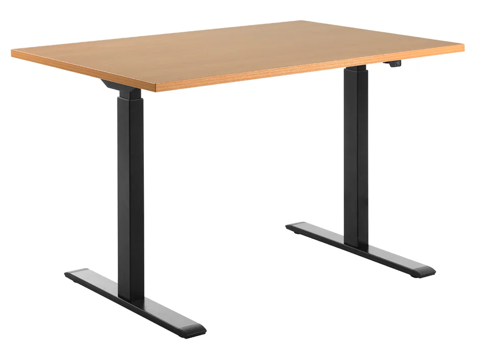 Topstar Bureau réglable en hauteur, (L)1.800 mm, noir/blanc - OEM TTS18080SW