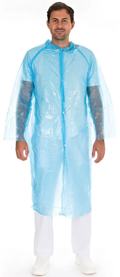 HYGOSTAR Blouse visiteur avec boutons pression, blanc - lot de 10 - OEM 2732