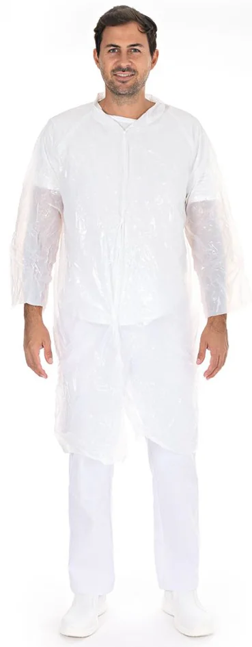 HYGOSTAR Blouse visiteur avec boutons pression, bleu - lot de 10 - OEM 27326 – Image 3
