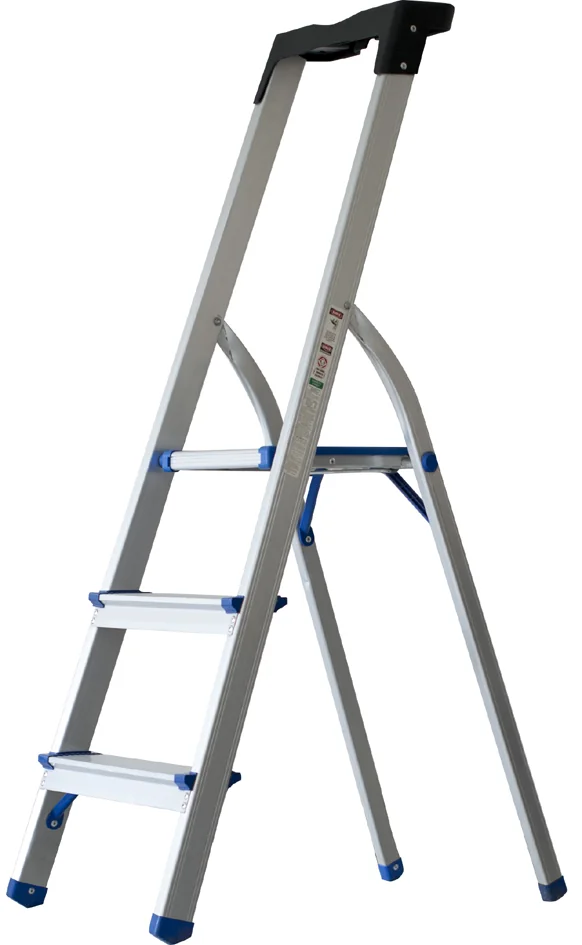 pavo Echelle repliable, 5 niveaux, argent/bleu - OEM 8037346