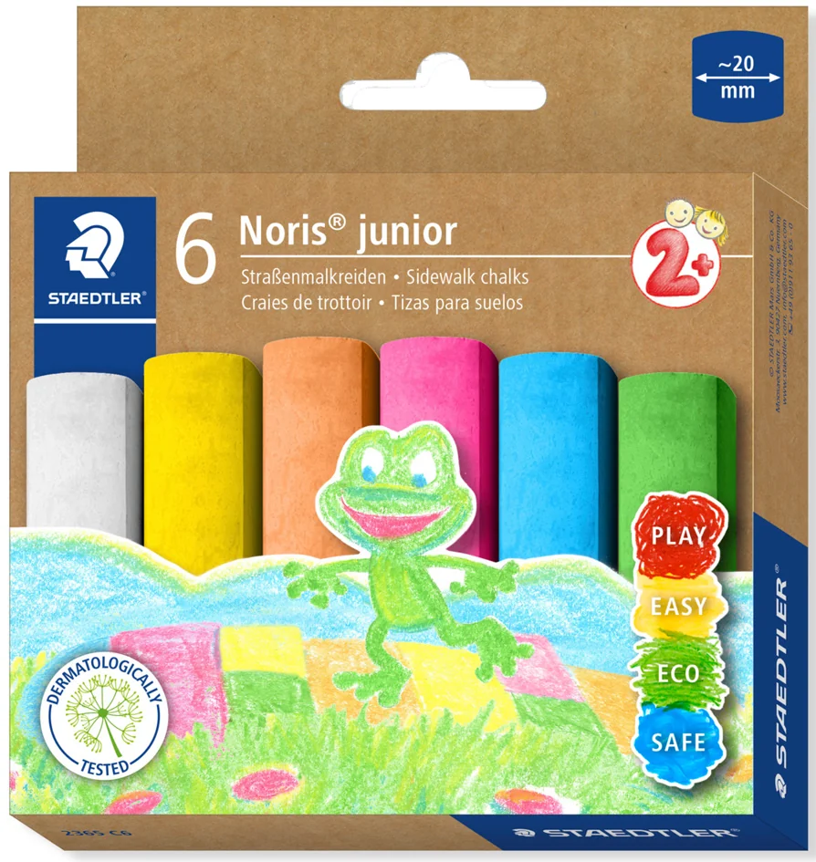 STAEDTLER Craie de trottoir Noris junior, carton de 6 - OEM 2365 C6