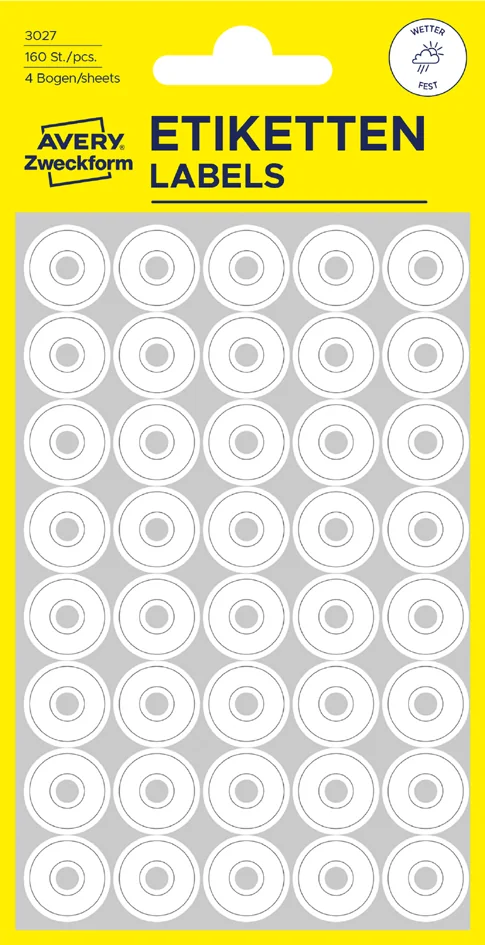 AVERY Zweckform Oeillet de renforcement, 13 mm, blanc - OEM 3027