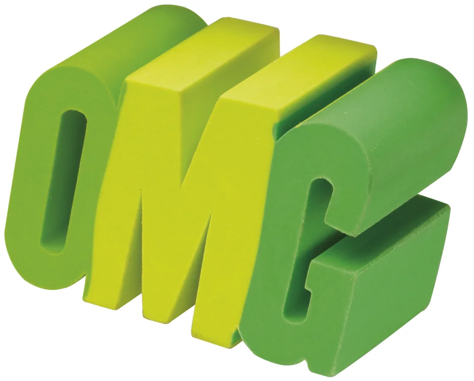 WESTCOTT Gomme en plastique OMG, rose - OEM E-66067 PINK