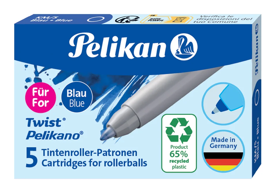 Pelikan Cartouche d'encre eco pour roller Pelikano/Twist - OEM 300010005