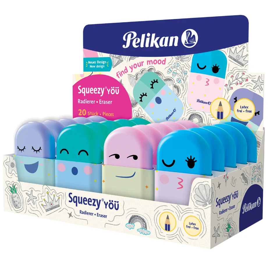 Pelikan Gomme en plastique Squeezy You, en présentoir - OEM 400193850
