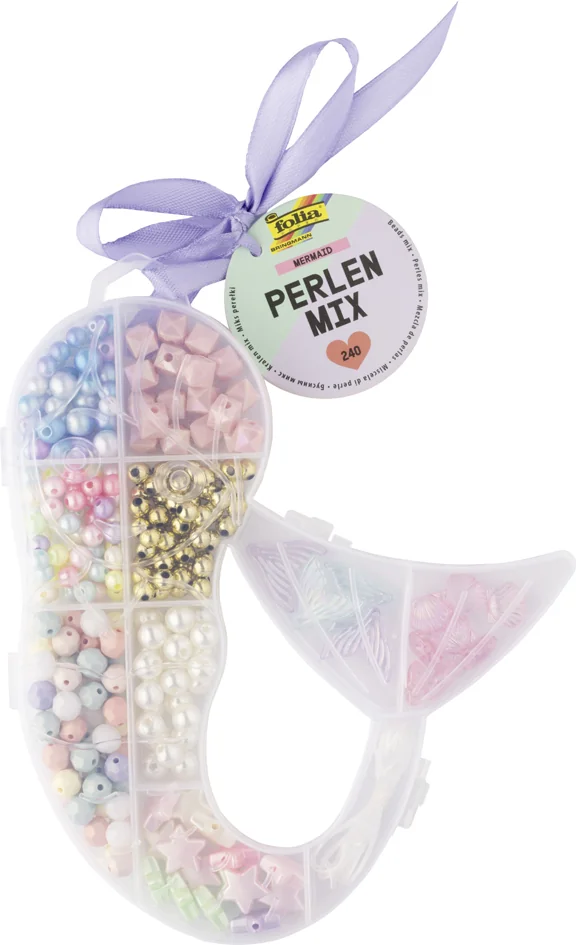 folia Mélange de perles MERMAID, 240 pièces - OEM 32022