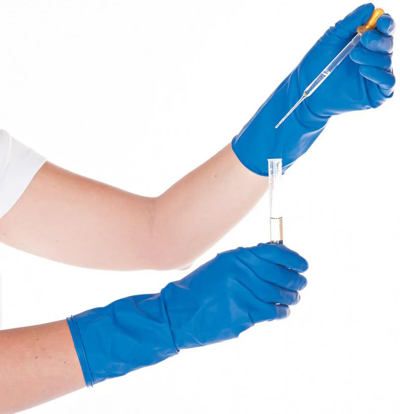 HYGOSTAR Gant de protection chimique High Risk, M, bleu - OEM 25035