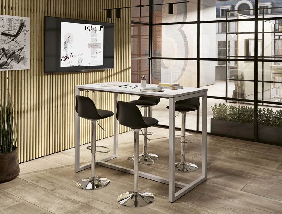 PAPERFLOW Table haute easyDesk, (L)1.140x (H)750 mm, hêtre - OEM TD114.13.23