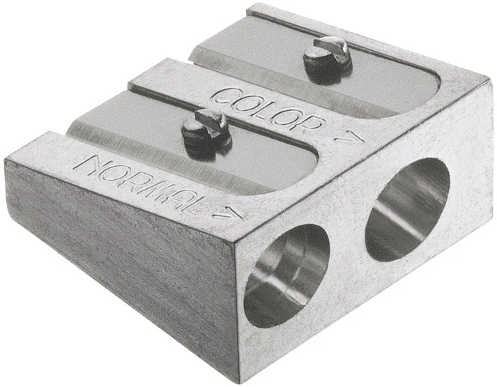 FABER-CASTELL Taille-crayon 2 trous en métal, argent - OEM 185710