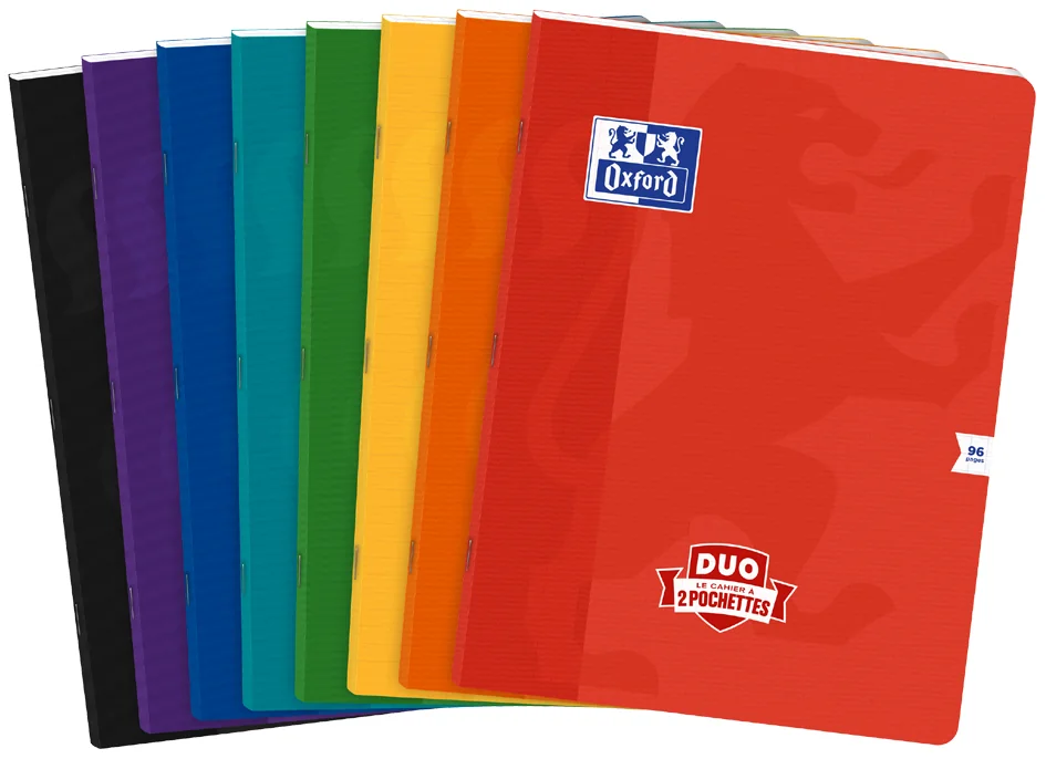 Oxford Cahier à pochettes DUO, 240 x 320 mm, seyès, 96 pages - OEM 400182182
