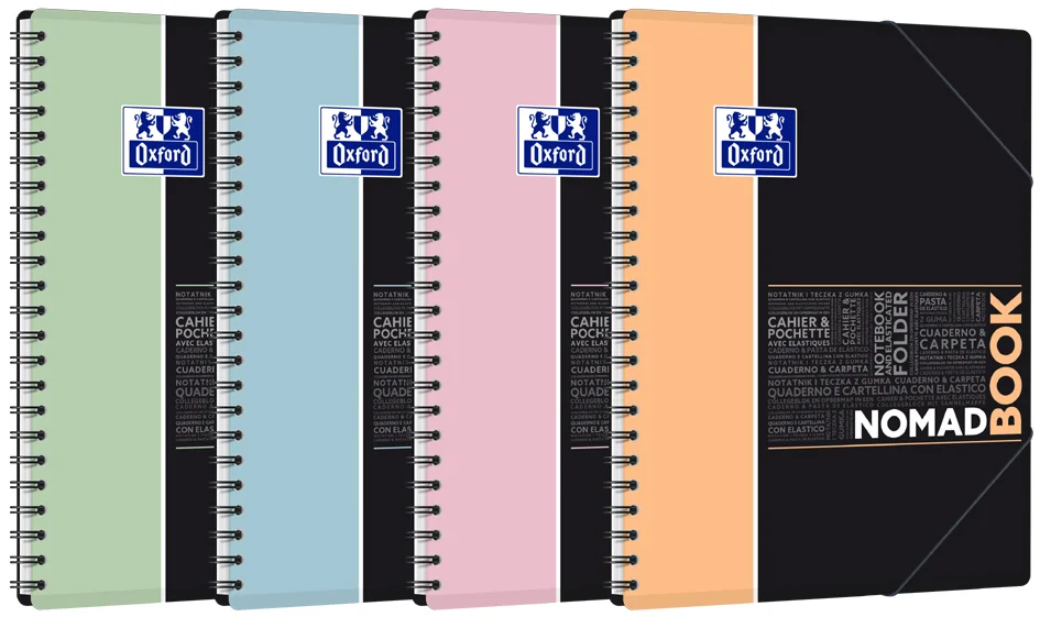 Oxford Etudiants Cahier NOMADBOOK Pastel, A4+, Seyès - OEM 400180726
