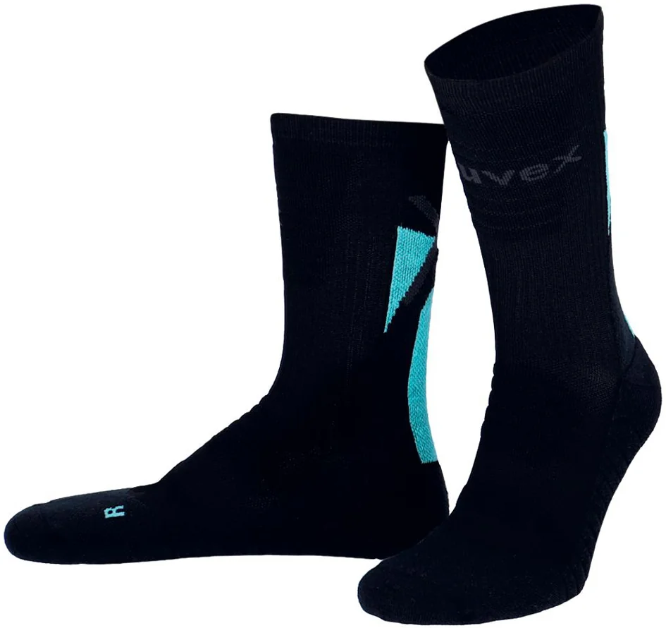 uvex Chaussette 'Functional', taille 43-46, noir / bleu - OEM 8865946