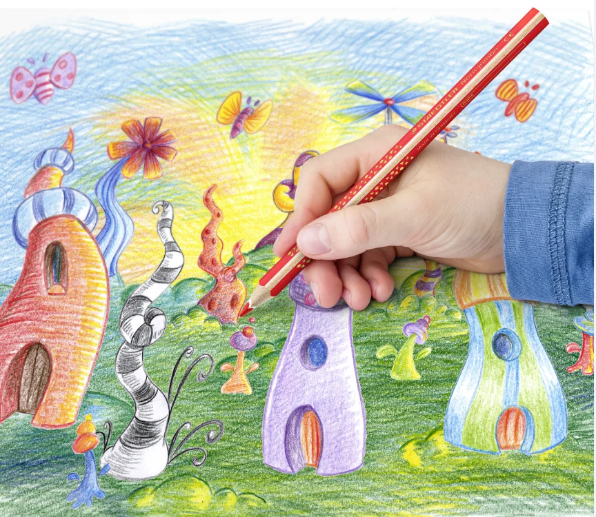 STAEDTLER Crayon de couleur Noris jumbo, étui de 10 - OEM 128 NC10