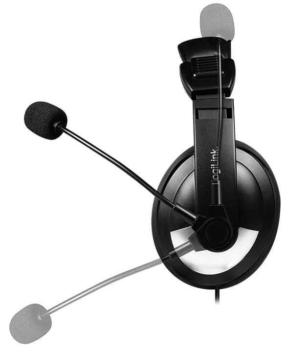 LogiLink Casque audio stéréo avec commande , 1x USB-A, noir - OEM HS0019A